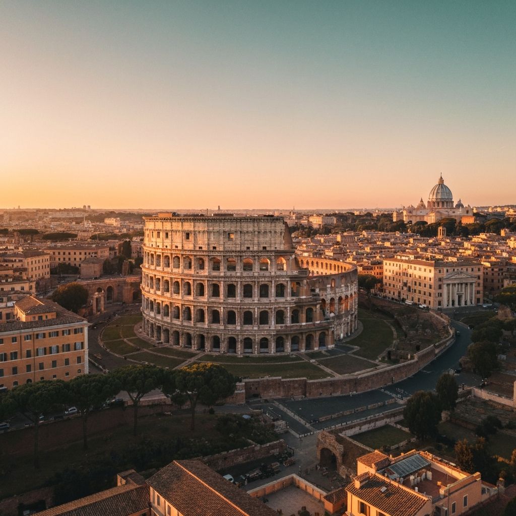 Rome at golden hour